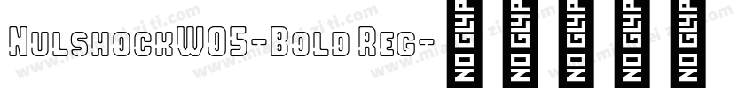 NulshockW05-Bold Reg字体转换